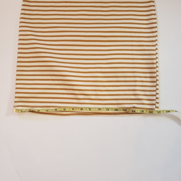 Mustard pinstripes dress. - Picture 4 of 7